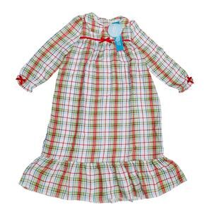 NWT Little English Size 10 Holiday Plaid Classic Nightgown